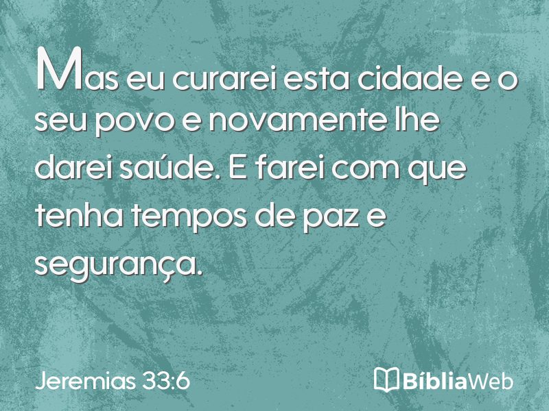 Jeremias 33:6 em imagem para compartilhar