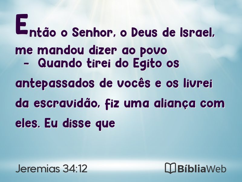 Jeremias 34:12 em imagem para compartilhar