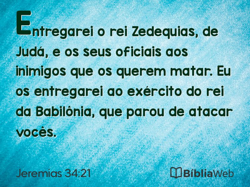 Jeremias 34:21 em imagem para compartilhar