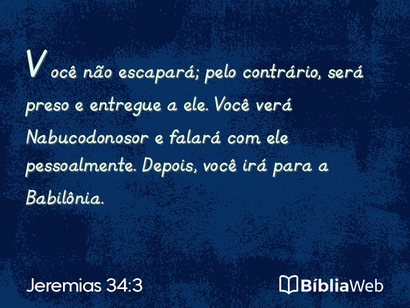 Jeremias 34:3 em imagem para compartilhar