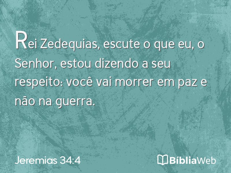 Jeremias 34:4 em imagem para compartilhar