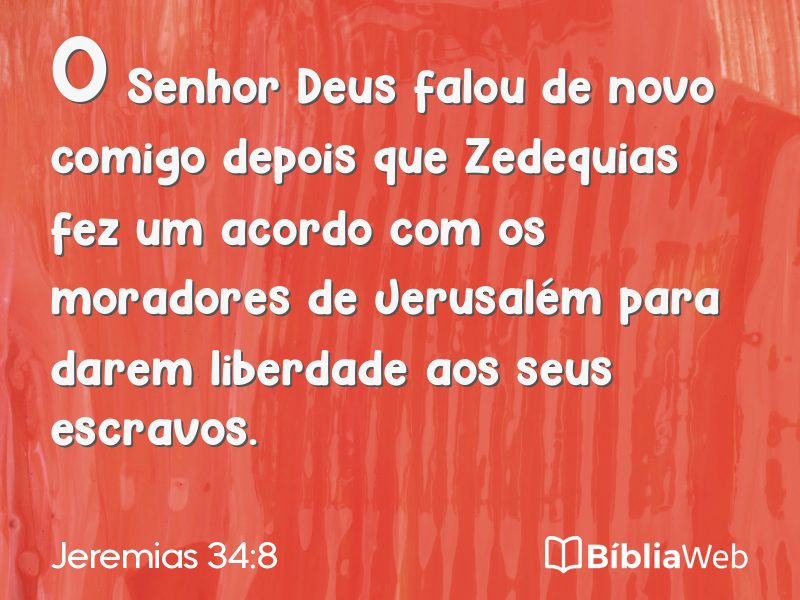 Jeremias 34:8 em imagem para compartilhar