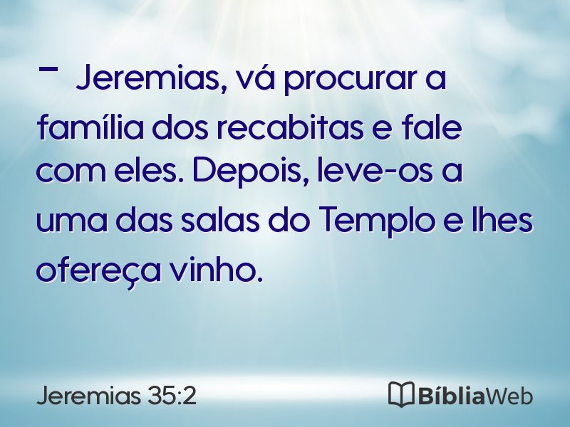 Jeremias 35:2 em imagem para compartilhar