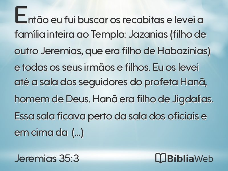 Jeremias 35:3 em imagem para compartilhar