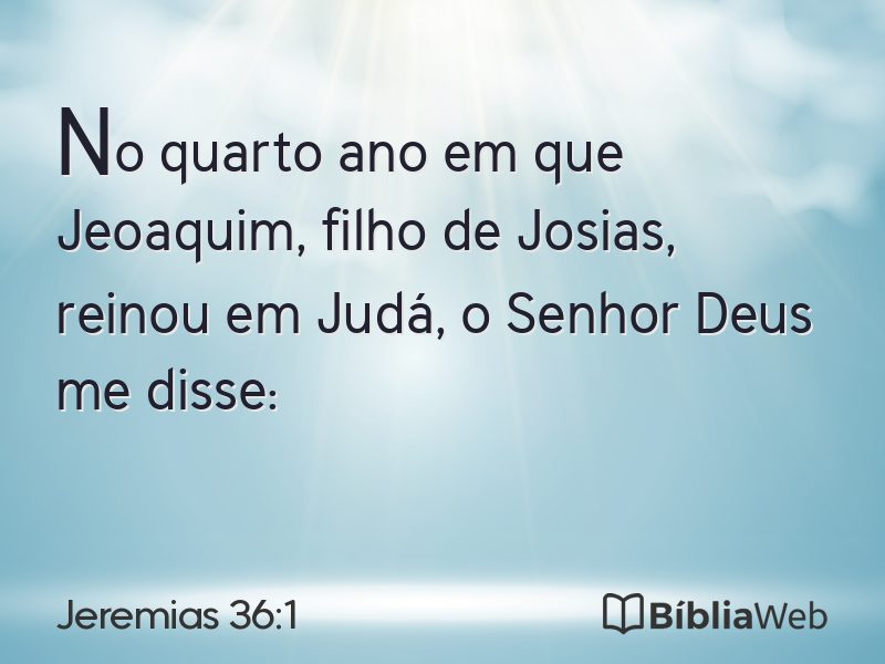 Jeremias 36:1 em imagem para compartilhar