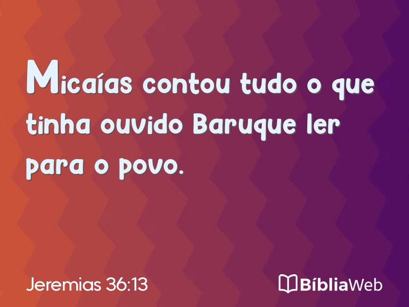 Jeremias 36:13 em imagem para compartilhar
