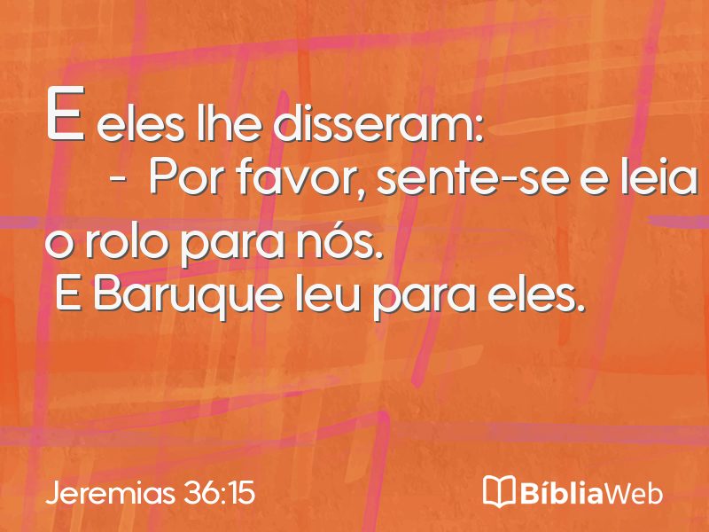 Jeremias 36:15 em imagem para compartilhar