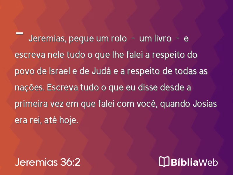 Jeremias 36:2 em imagem para compartilhar