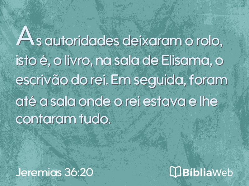 Jeremias 36:20 em imagem para compartilhar