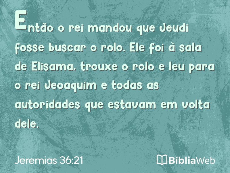 Jeremias 36:21 em imagem para compartilhar