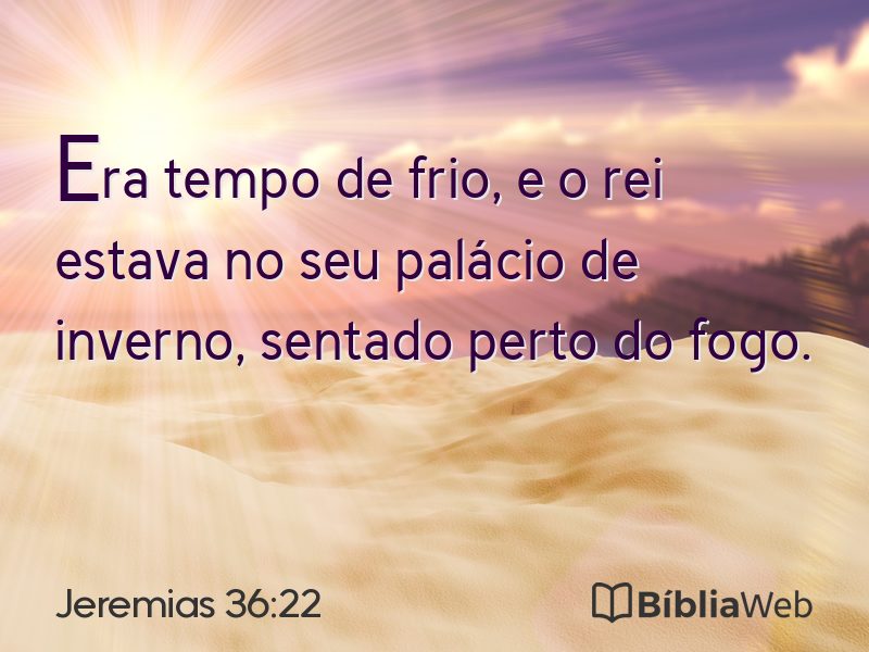 Jeremias 36:22 em imagem para compartilhar