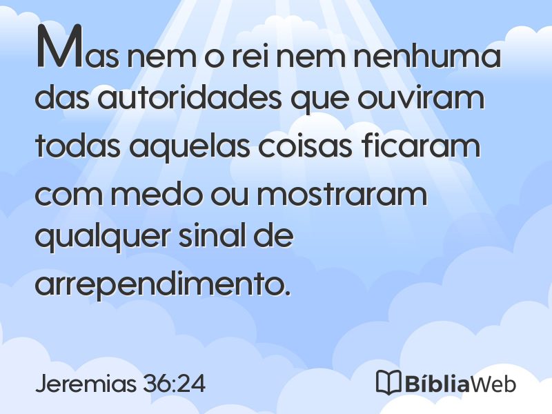 Jeremias 36:24 em imagem para compartilhar