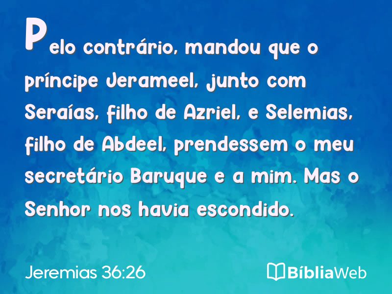 Jeremias 36:26 em imagem para compartilhar