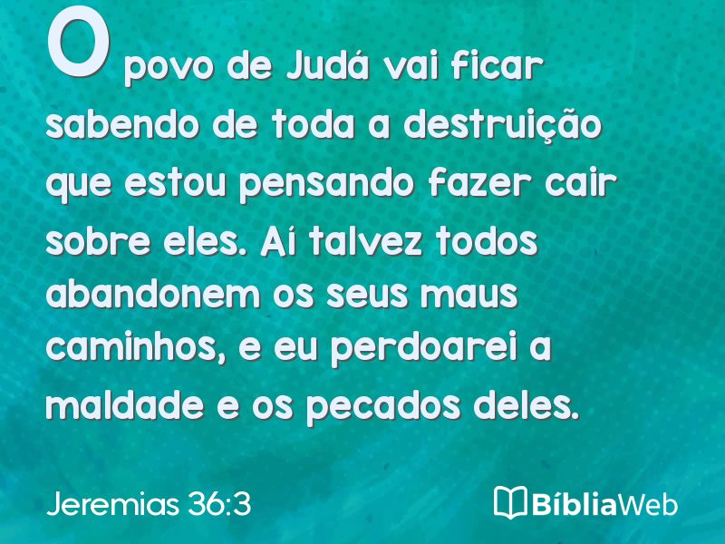 Jeremias 36:3 em imagem para compartilhar