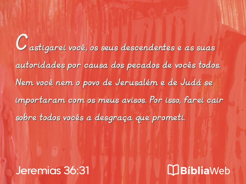 Jeremias 36:31 em imagem para compartilhar