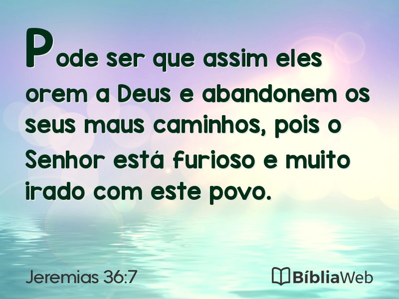 Jeremias 36:7 em imagem para compartilhar