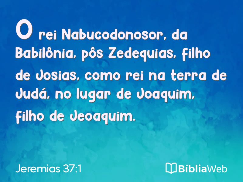 Jeremias 37:1 em imagem para compartilhar