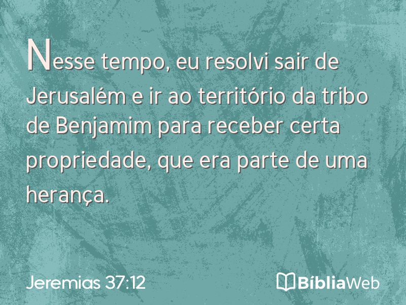 Jeremias 37:12 em imagem para compartilhar