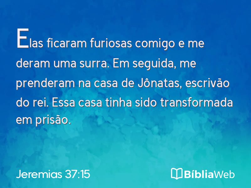 Jeremias 37:15 em imagem para compartilhar