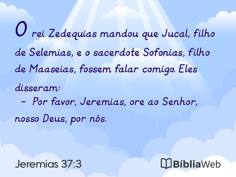 Jeremias 37:3 em imagem para compartilhar
