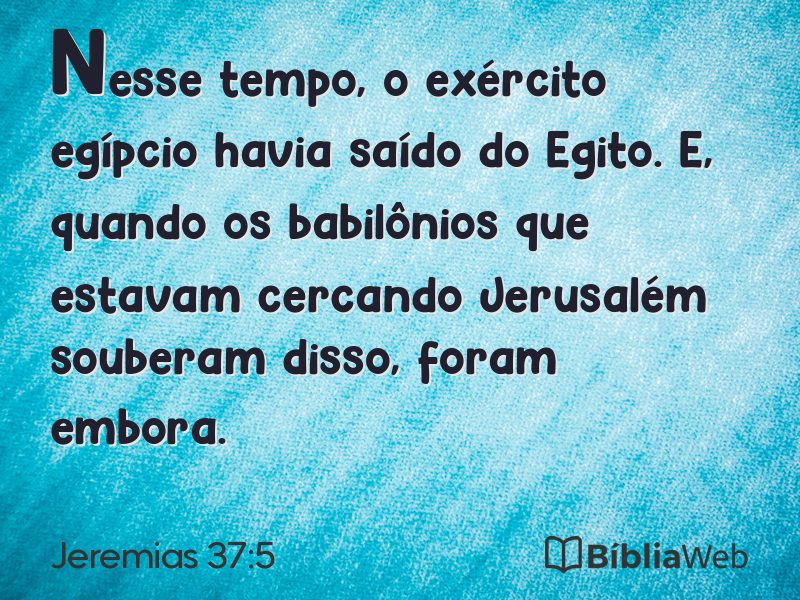 Jeremias 37:5 em imagem para compartilhar