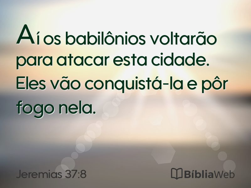 Jeremias 37:8 em imagem para compartilhar