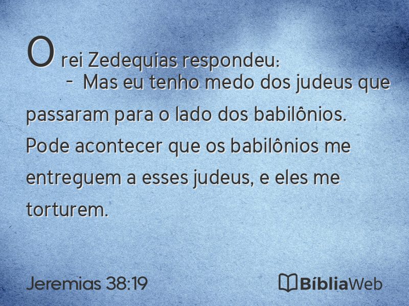 Jeremias 38:19 em imagem para compartilhar