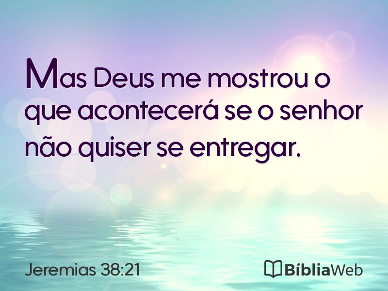 Jeremias 38:21 em imagem para compartilhar