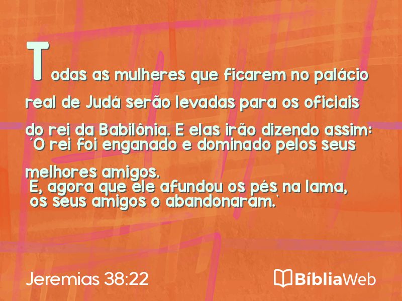 Jeremias 38:22 em imagem para compartilhar