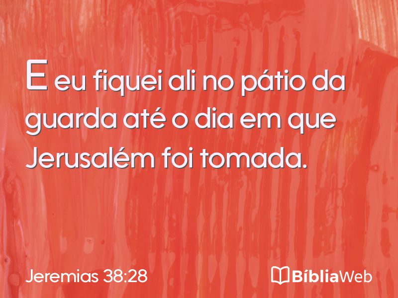 Jeremias 38:28 em imagem para compartilhar