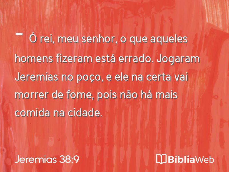 Jeremias 38:9 em imagem para compartilhar