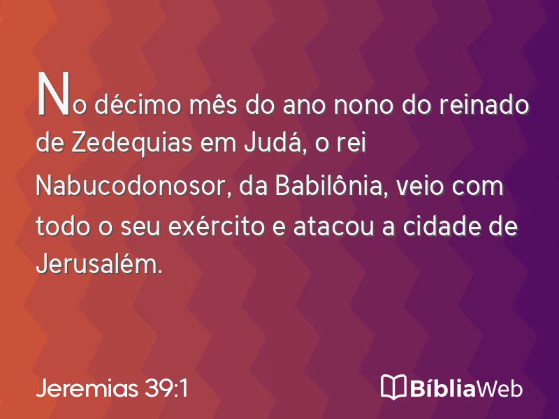 Jeremias 39:1 em imagem para compartilhar