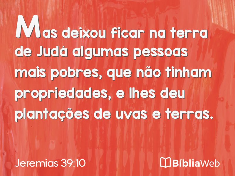 Jeremias 39:10 em imagem para compartilhar