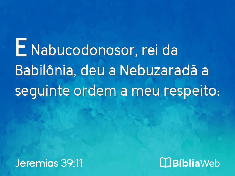 Jeremias 39:11 em imagem para compartilhar