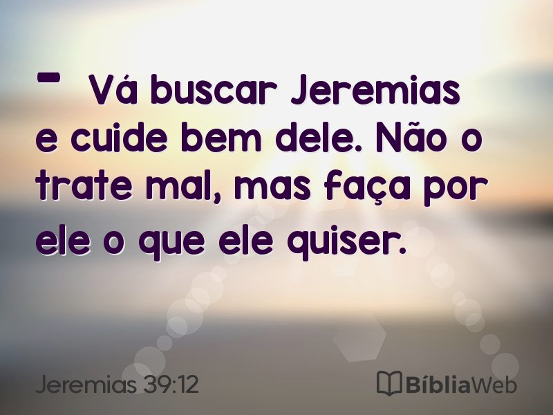 Jeremias 39:12 em imagem para compartilhar