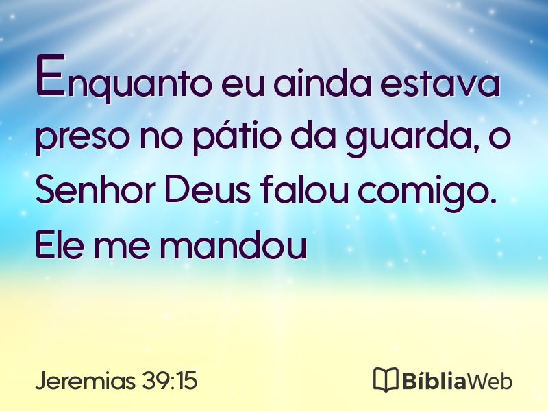 Jeremias 39:15 em imagem para compartilhar