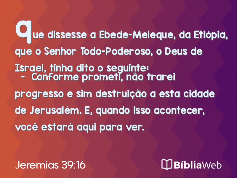 Jeremias 39:16 em imagem para compartilhar