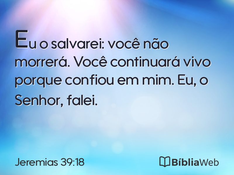 Jeremias 39:18 em imagem para compartilhar