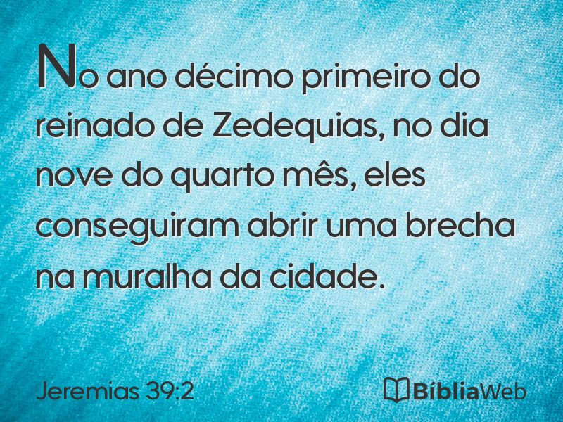 Jeremias 39:2 em imagem para compartilhar