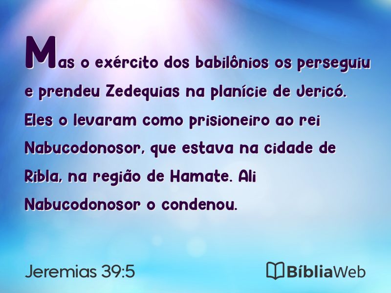 Jeremias 39:5 em imagem para compartilhar