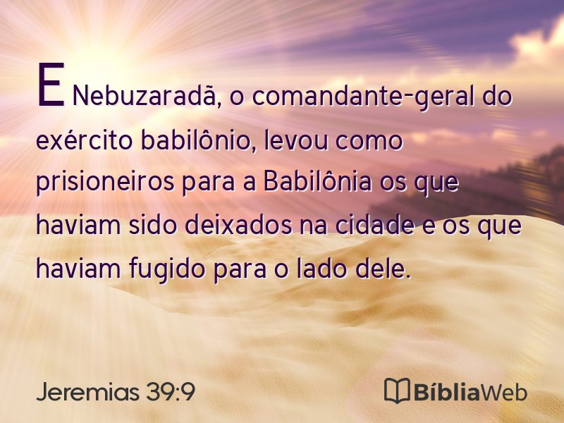Jeremias 39:9 em imagem para compartilhar
