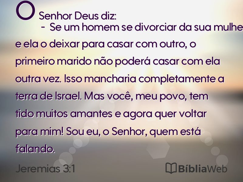 Jeremias 3:1 em imagem para compartilhar