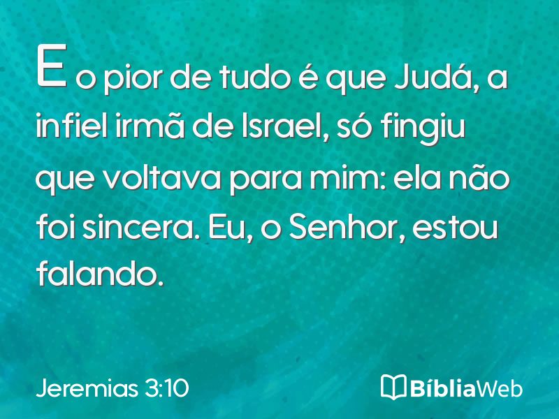 Jeremias 3:10 em imagem para compartilhar