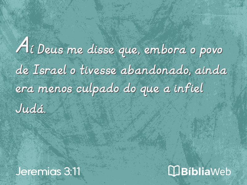 Jeremias 3:11 em imagem para compartilhar