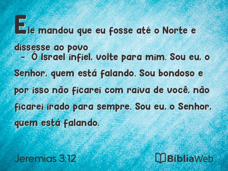 Jeremias 3:12 em imagem para compartilhar