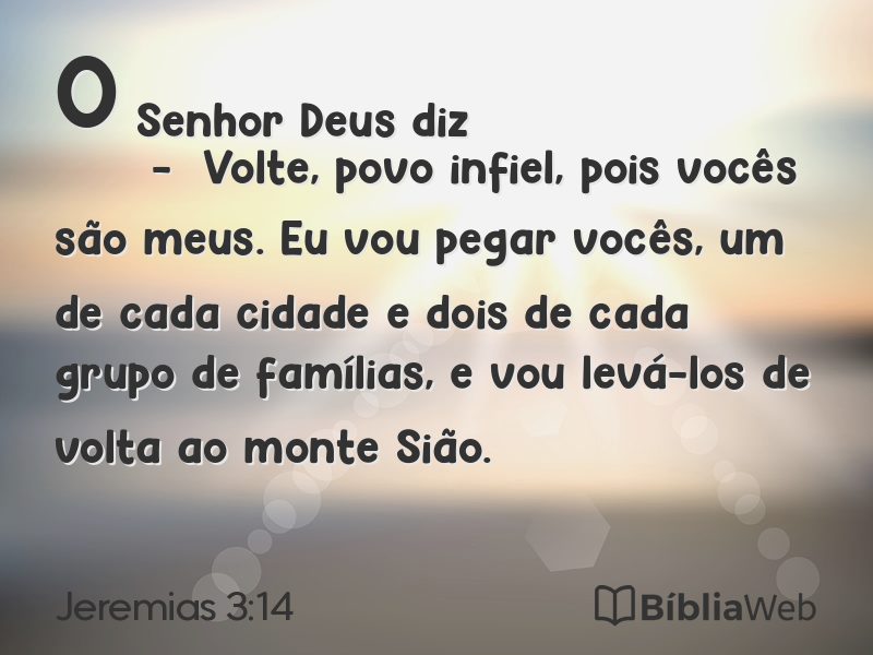 Jeremias 3:14 em imagem para compartilhar