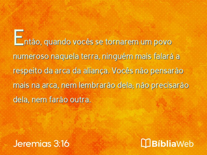 Jeremias 3:16 em imagem para compartilhar