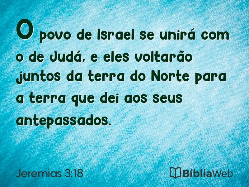 Jeremias 3:18 em imagem para compartilhar