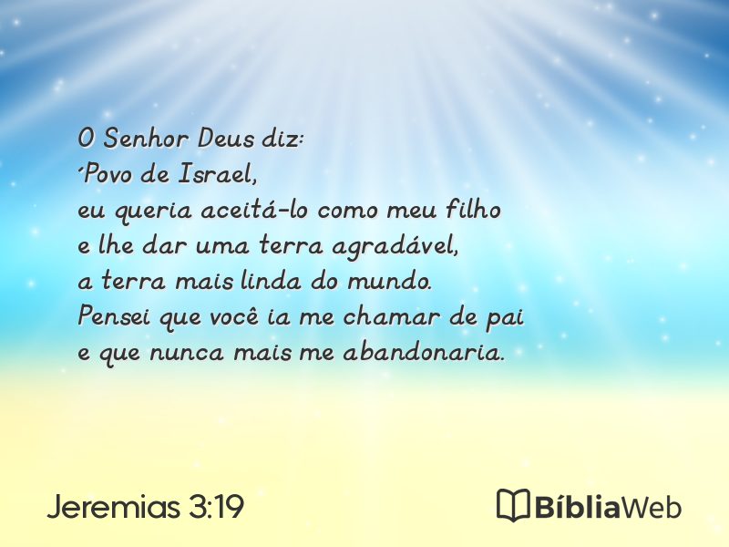 Jeremias 3:19 em imagem para compartilhar