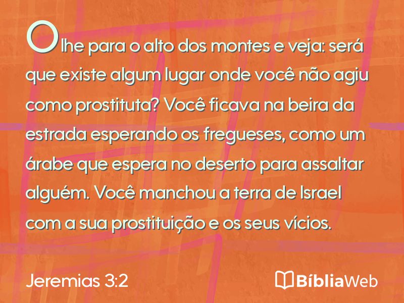 Jeremias 3:2 em imagem para compartilhar